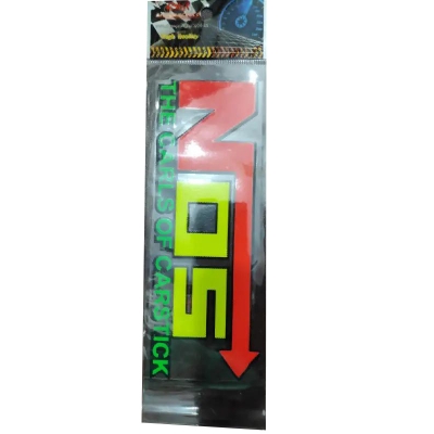 Picture of NOS LOGO Reflective Emblem Decal Car Bike Sticker Logo (5x5 Inch)