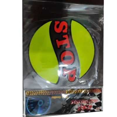 Picture of STOP Reflective Emblem Decal Car Bike Sticker Logo- 4pcs