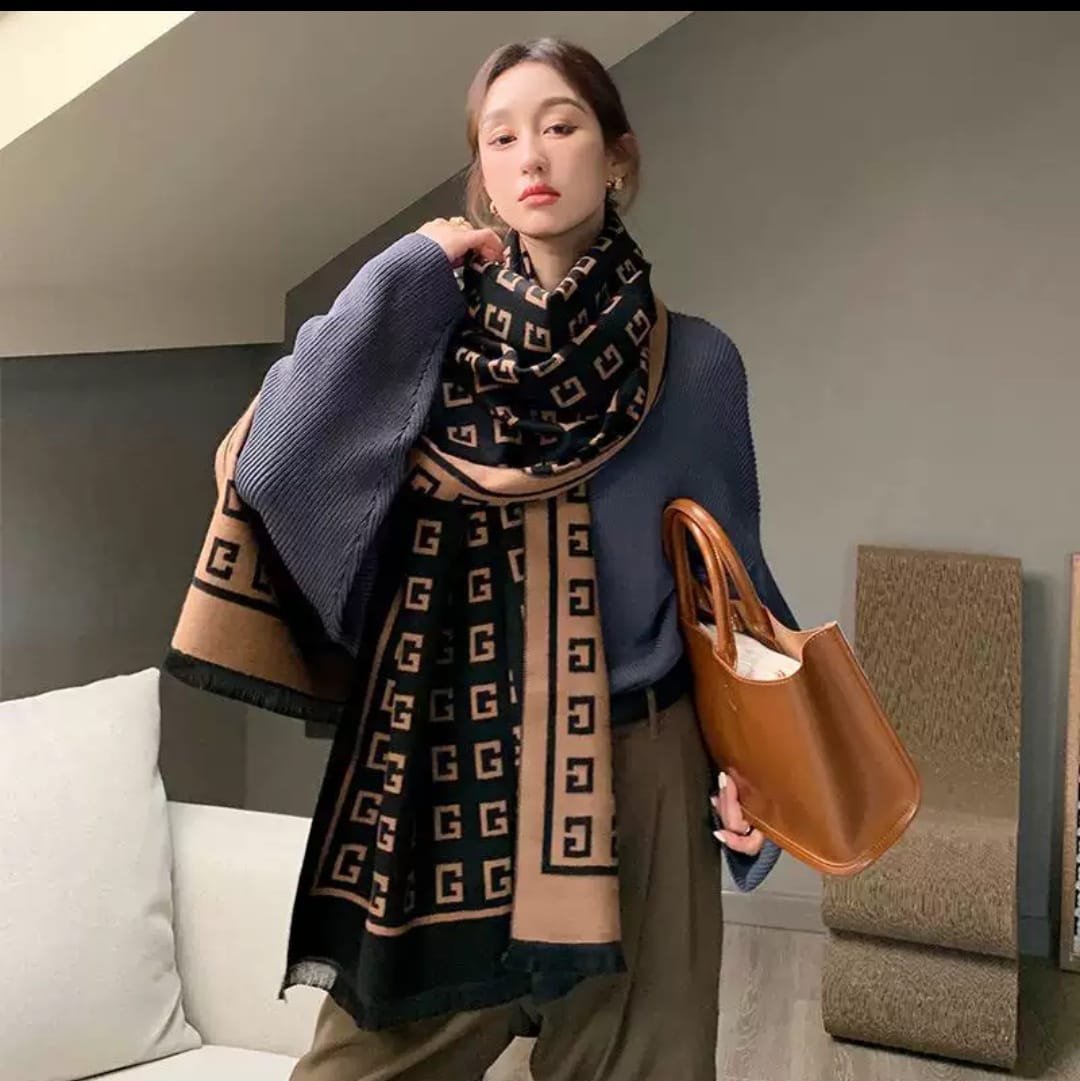 Picture of Winter Woolen Scarf, Soft Muffler Stylish Fashion Scarf For Men And Women