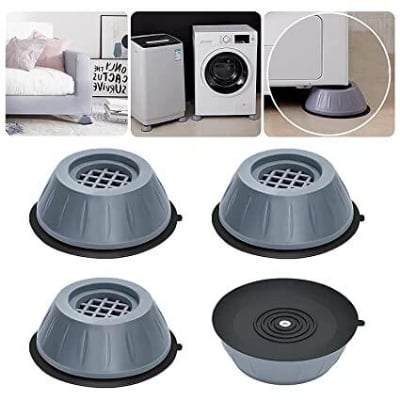 Picture of 4Pcs Anti Vibration Feet Pads Washing Machine Rubber Mat Anti-Vibration Pad Dryer Non-Slip Universal Fixed Washing Machine Stand