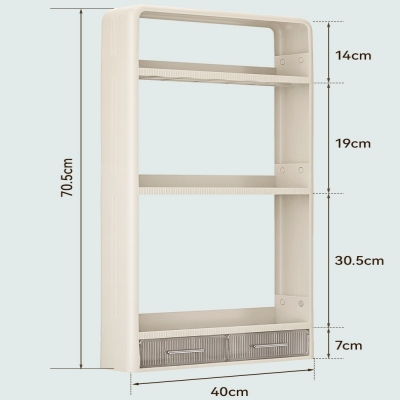 Picture of 3 layer wall mounted storage organizer for kitchen and bathroom