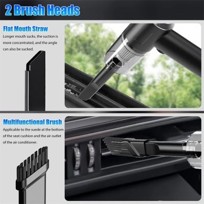 Picture of 3 in 1 Vacuum Cleaner for Home and car, mini portable handheld cleaner for computer, laptop, gadget, electric devices.
