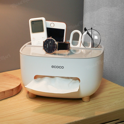 Picture of ECOCO Cute Large Storage Napkin Holder Multi-functional Car Tissue Box Light Luxury Storage Box Desktop