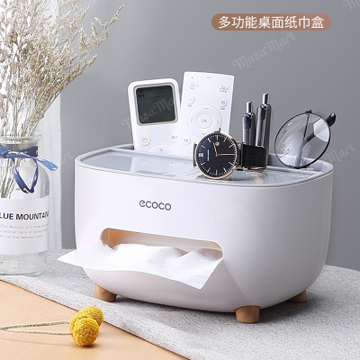 Picture of ECOCO Cute Large Storage Napkin Holder Multi-functional Car Tissue Box Light Luxury Storage Box Desktop