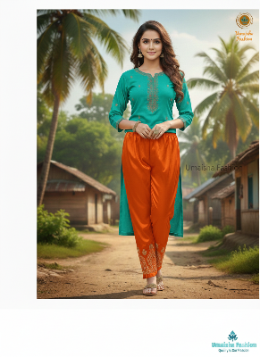 Picture of Silk Kaporer Bottom Gateful Design C-Kat Salwar Pyjama Pant for Woman