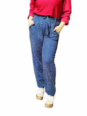 Picture of Western Fashion Ladies Glitter Palazzo Pant.