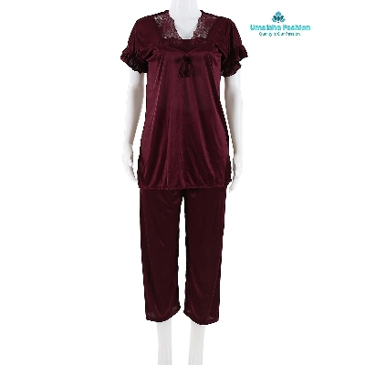 Picture of Women High Quality Exclusive Women's Party Wear Nighty Dresses Fashionable 7 Part Nightdress - Elegant Nightwear, Fashionable Sleepwear.