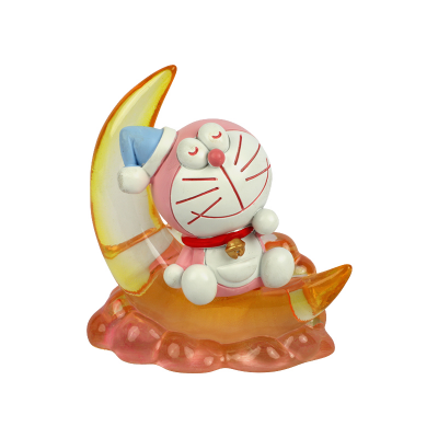 Picture of Doraemon Moon Sleeping Figure | Creative Ornament/Desk Decoration | Cartoon Anime Collectible Statue