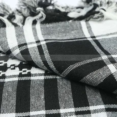 Picture of Soft Cotton Head scarf (40/40 inch) Haji Rumal/Gamcha Muslim Busana/Tie/Cap Hazi Pagri/Keren/Towel Men's Hijab/Hejab Tupi/Hat for Men-Black