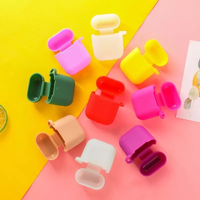 Picture of 1Pcs/Set Silicone Wireless Bluetooth Earphones Case For Apple I10 I12 Tws Earbud Earphone Accessories Protective Cover——red,Black,yellaw,paste