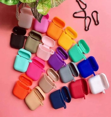 Picture of 1Pcs/Set Silicone Wireless Bluetooth Earphones Case For Apple I10 I12 Tws Earbud Earphone Accessories Protective Cover——red,Black,yellaw,paste