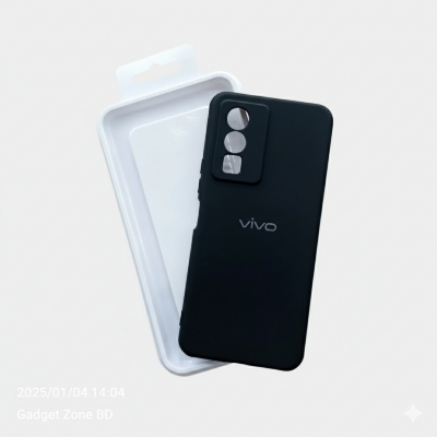 Picture of For vivo Y76 Silicon Back Cover with cloth inside