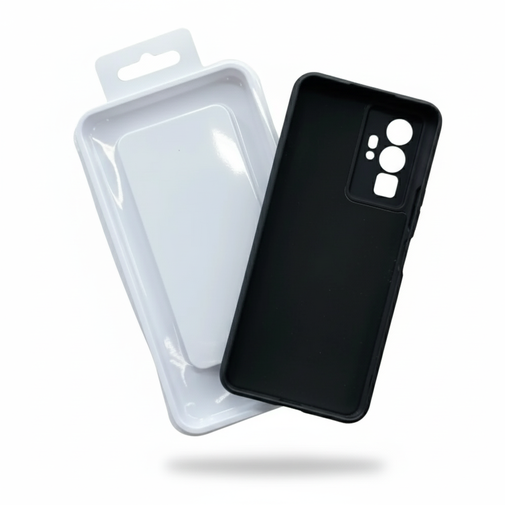 Picture of For vivo Y76 Silicon Back Cover with cloth inside