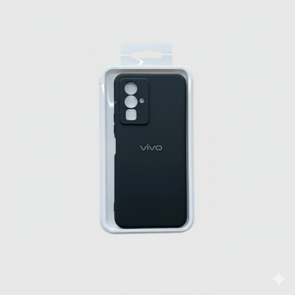 Picture of For vivo Y76 Silicon Back Cover with cloth inside