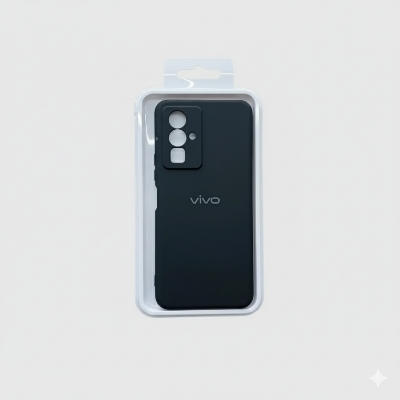 Picture of For vivo Y76 Silicon Back Cover with cloth inside