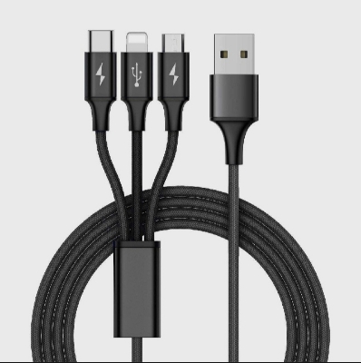 Picture of 3 in 1 USB Cable For Android Travel Multi Fast Charging Charger USB Type C Type-c Micro USB Cable For Mobile Phone