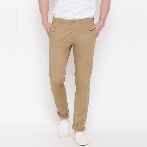 Picture of Exclusive khaki pants men Stretch khaki colour pant khaki gabardine pant for men khaki denim pant for men