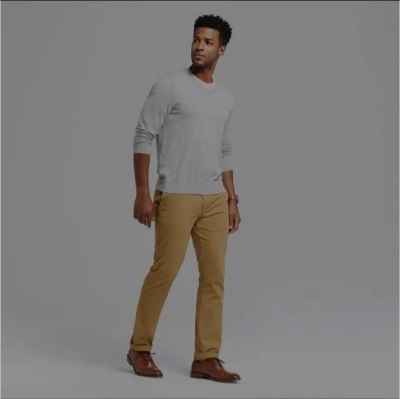 Picture of Exclusive khaki pants men Stretch khaki colour pant khaki gabardine pant for men khaki denim pant for men
