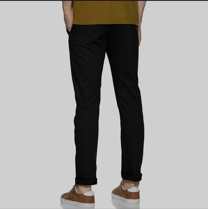 Picture of Slim-Fit Chino Gabardine Pants - Black
