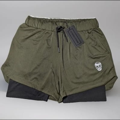 Picture of Adult swimming trunks, men's swimsuits, anti-embarrassing, double-layered boxer hot spring men's swim trunks, quick-drying adult swim trunks