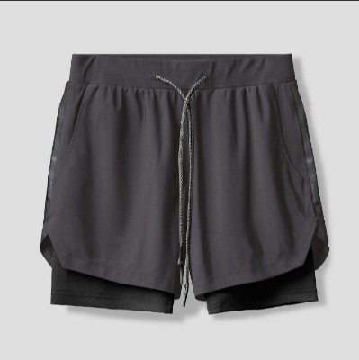 Picture of Adult swimming trunks, men's swimsuits, anti-embarrassing, double-layered boxer hot spring men's swim trunks, quick-drying adult swim trunks