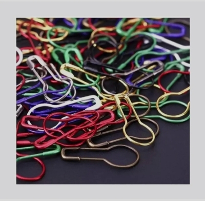 Picture of Hijab Pin For Women 10-pcs Multicolor Small Size Metal Coilless Hijab Safety Pins