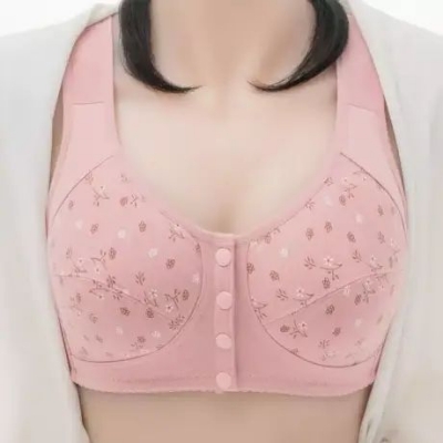 Picture of Printed Bra Maternity Bra Front Button Bra Silk Bra Comfortable Bra Ladies'UndergarMents-Bra