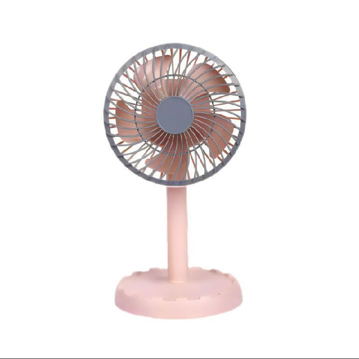 Picture of Joy Super JY-2218 Professional Rechargeable Portable Mini Table Fan Strong Wind Left to Right Oscillating Angle 45 Degrees