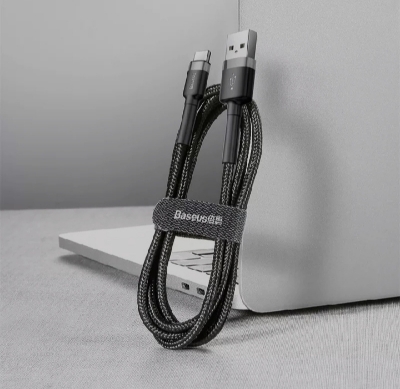 Picture of Baseus Cafule USB Type-C Cable: Durable 3A Fast Charging Cable for Simultaneous Charging and Data Transfer