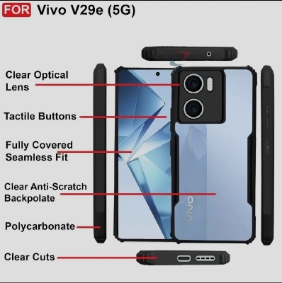 Picture of Vivo V29e Edge-Reinforced Shockproof Hybrid Back Cover