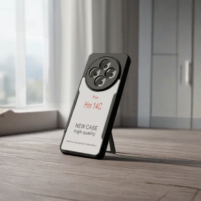 Picture of Xiaomi Redmi 14C Edge-Reinforced Shockproof Cushion Back Clear Hybrid Transparent Hard Cover Casing