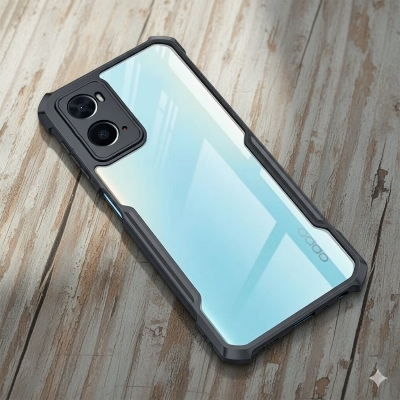 Picture of For OPPO A76 4G / OPPO A36 4G/OPPO A96 4G Shockproof TPU Bumper Clear Acrylic Mobile Phone Case For Oppo A76 Back Cover