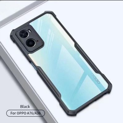 Picture of For OPPO A76 4G / OPPO A36 4G/OPPO A96 4G Shockproof TPU Bumper Clear Acrylic Mobile Phone Case For Oppo A76 Back Cover