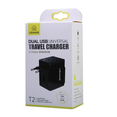 Picture of USAMS T2 Dual USB Universal Travel Charger