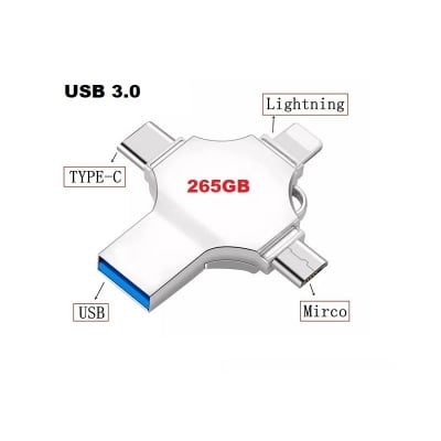 Picture of 256GB 4 in 1 OTG Flash Drive Pen Drive