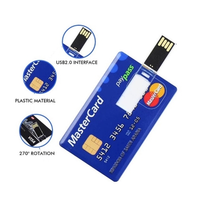 Picture of 64GB Slim Credit Card Flash Drive