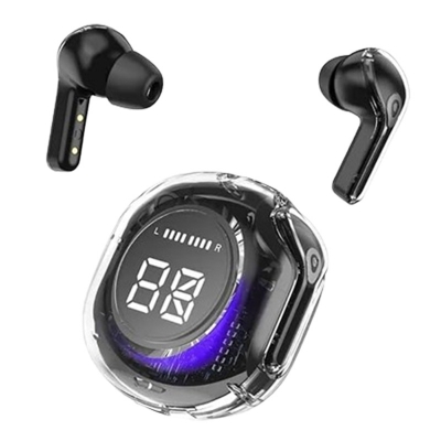 Picture of AR58 TWS Wireless Bluetooth Headphone LED Display Transparent