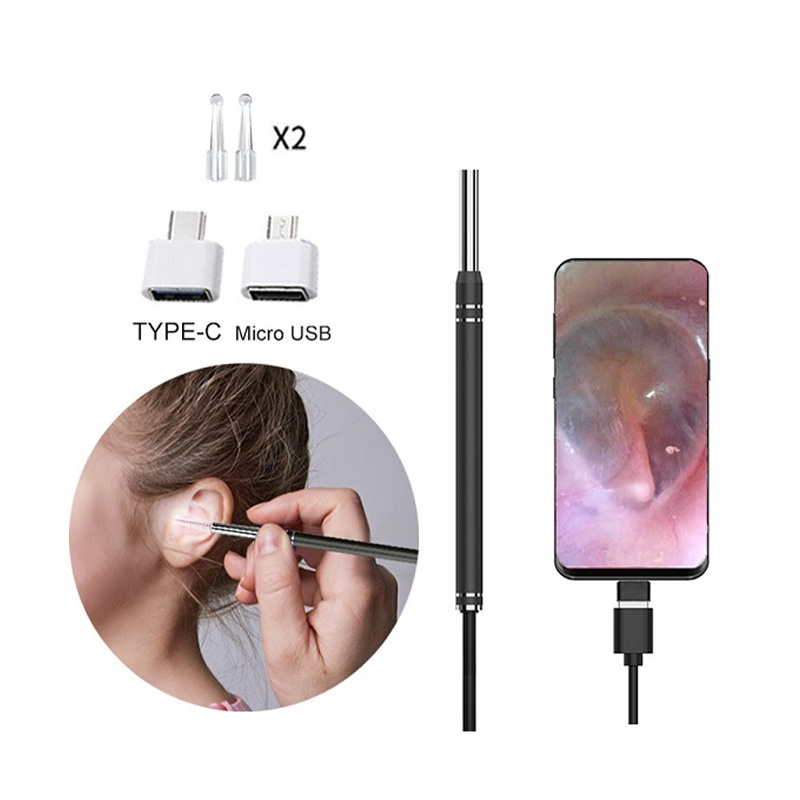 Picture of 3 In 1 USB Otoscope Visual Ears Cleaning Earpick