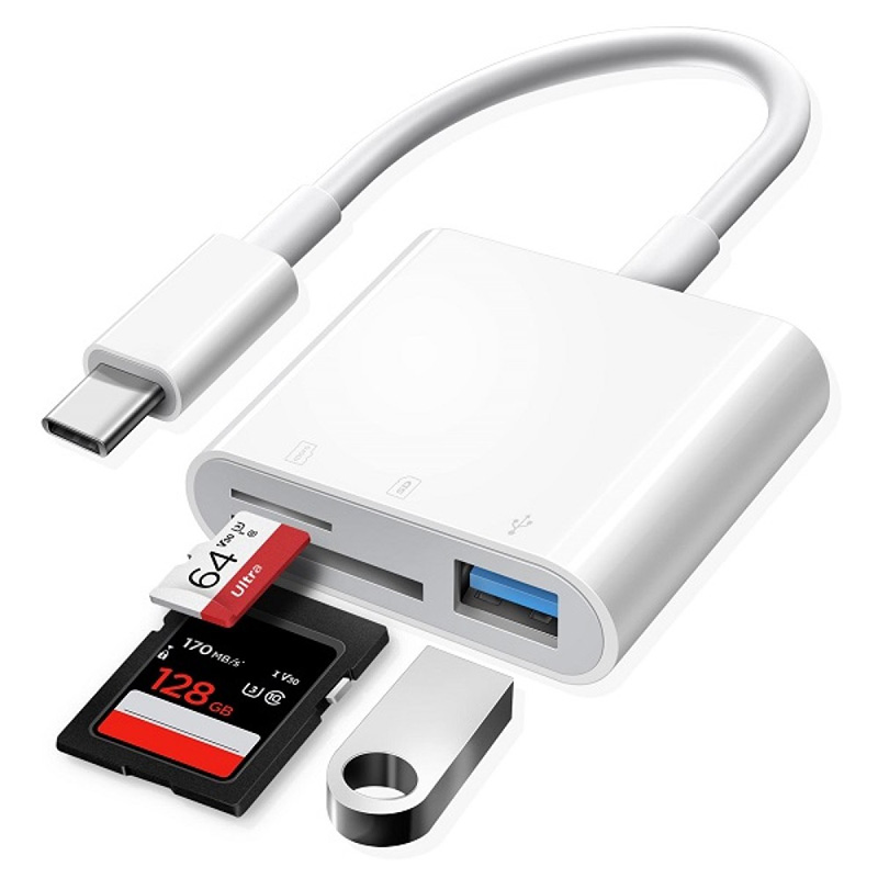 Picture of 3 in 1 OTG Type C Card Reader HUB