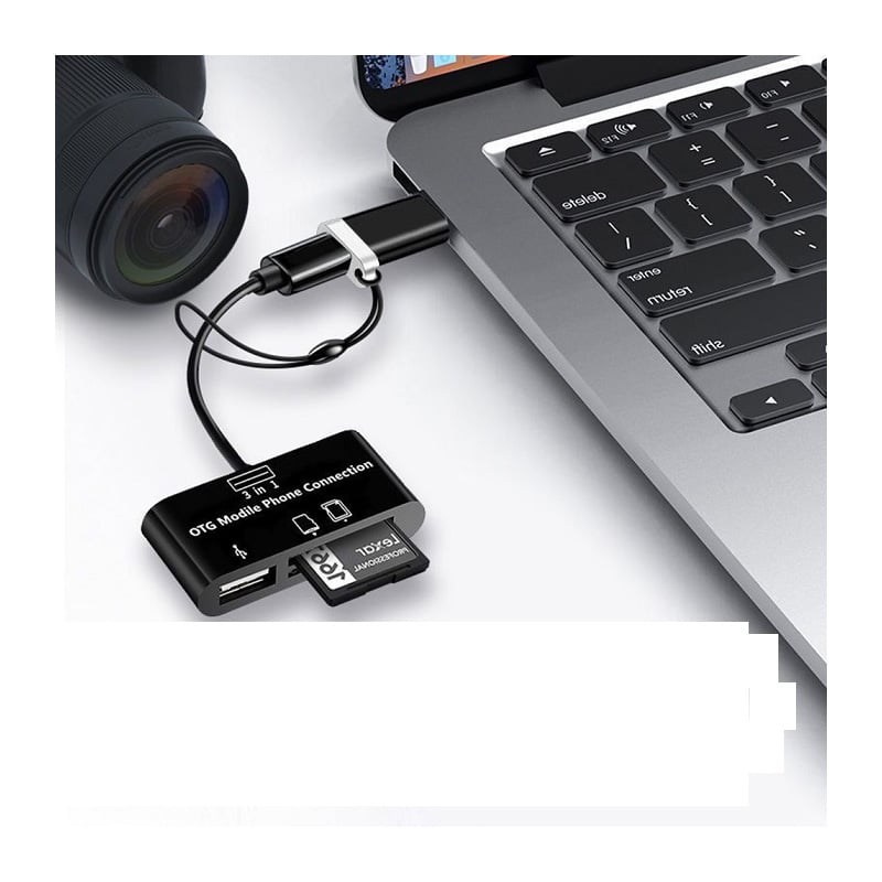 Picture of 3 In 1 Mobile OTG Card Reader For Mobile & PC