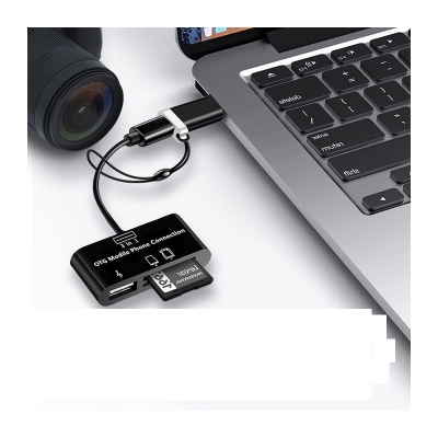 Picture of 3 In 1 Mobile OTG Card Reader For Mobile & PC
