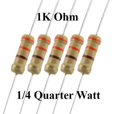 Picture of 1K quarter watt 100 pcs 200 pcs 300 pcs 400 pcs resistor