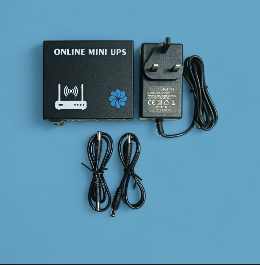 Picture of New Online Mini UPS 6000mAh Battery  Output 12V/12V/9V With 6 Month Seller Warranty