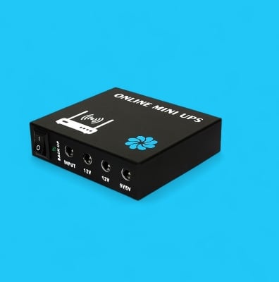 Picture of New Online Mini UPS 6000mAh Battery  Output 12V/12V/9V With 6 Month Seller Warranty