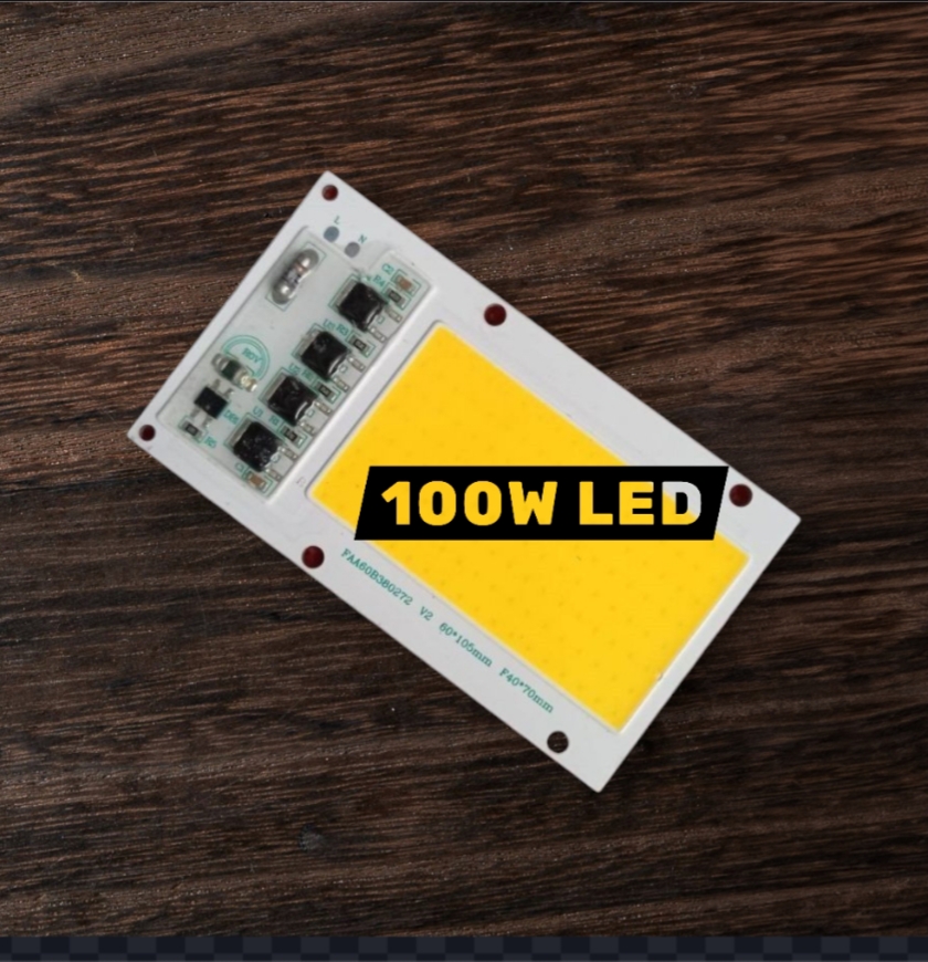 Picture of White Color Jt-156X89-72C4B-100 100W Direct Ac 220V 100W Size 156X89Mm Cob Smd Led Light Chip Green Cob Led Light 220V Cob Led Light 100W Cob Light Cob Led Chip 220V Cob Led Chip 100W Light Bulbs - Dim Light
