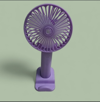 Picture of Rechargeable Purple Portable Mini Stand Fan With 1300mAh Battery