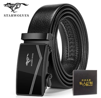 Picture of Black artificial leather auto gear belt FOR men - Black