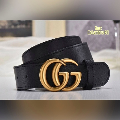Picture of Black Leather Belt for Artificial Leather new collection brown Belt For Men 2024 - Black