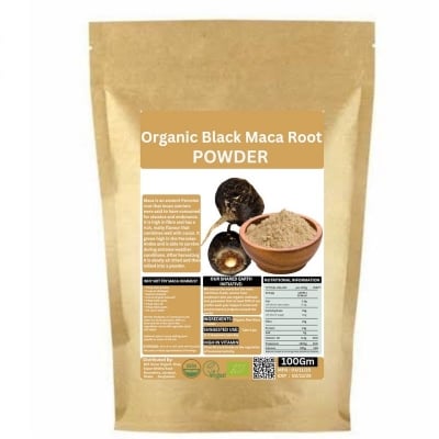 Picture of Organic Black Maca Root Powder / Black Maca Root Powder 100 gm