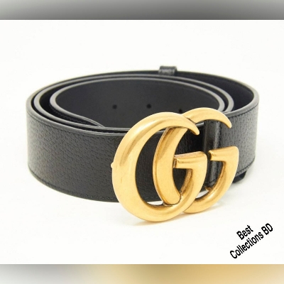 Picture of Premium Quality Black Leather Belt for Artificial Leather new collection brown Belt For Men 2024 - Black